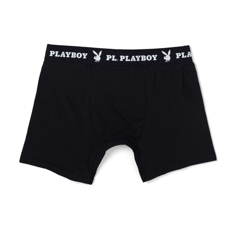 Biancheria Intima Playboy 1-Pack Boxer Brief Uomo Nere | 24805NFKQ