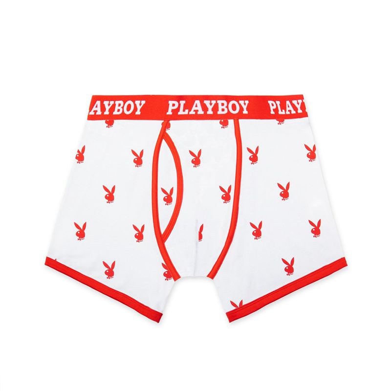 Biancheria Intima Playboy Rabbit Head Boxer Briefs Uomo Nere | 59172OSHL