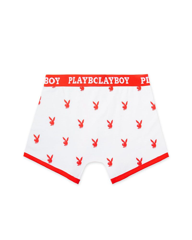 Biancheria Intima Playboy Rabbit Head Boxer Briefs Uomo Nere | 59172OSHL