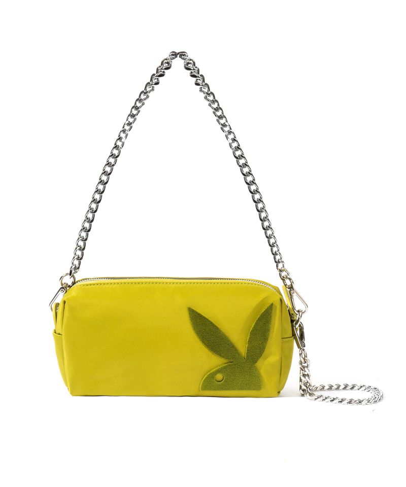 Borse A Mano Playboy Nylon Clutch Donna Senape | 21497WGTO