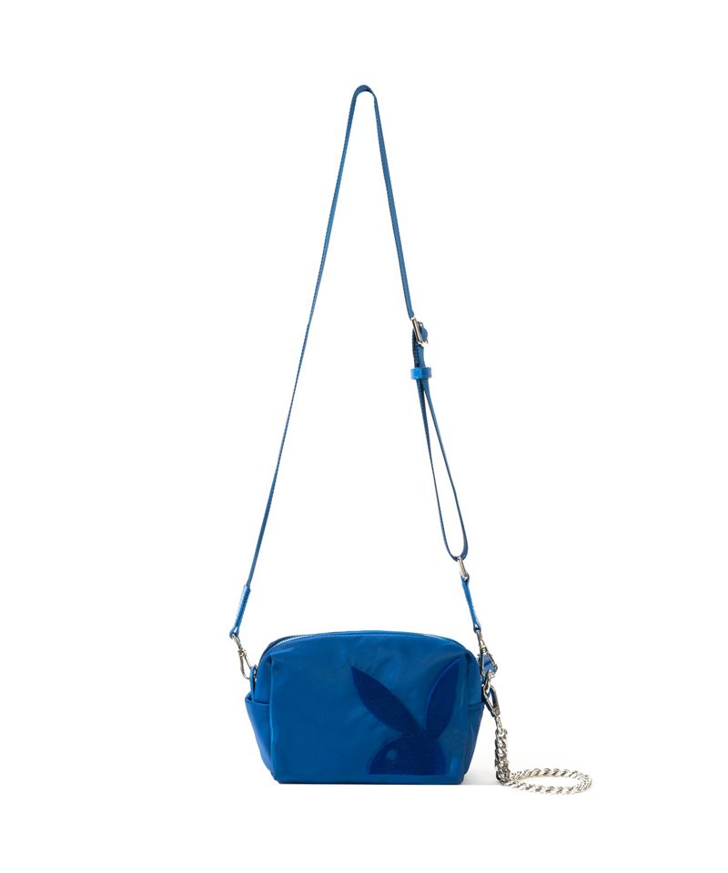 Borse A Mano Playboy Nylon Crossbody Donna Blu Profondo | 14583GNPF