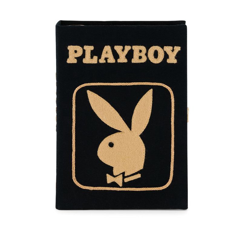 Borse A Mano Playboy Olympia Le-Tan January 1984 Cover Clutch Donna Nere Oro | 95786USPD