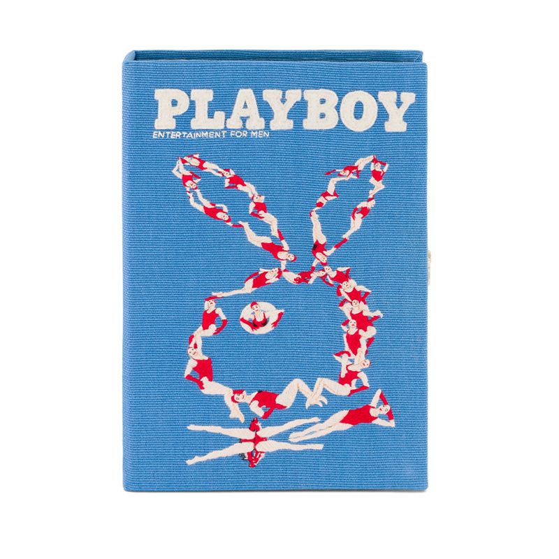 Borse A Mano Playboy Olympia Le-Tan July-August 2013 Cover Clutch Donna Blu | 56289WKYU