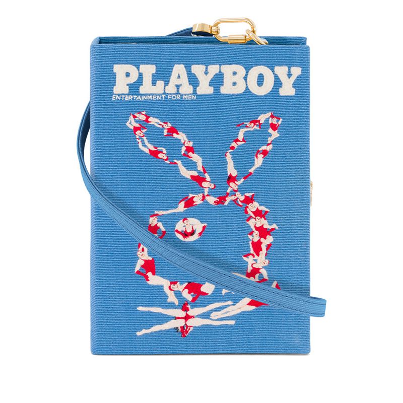 Borse A Mano Playboy Olympia Le-Tan July-August 2013 Cover Clutch Donna Blu | 56289WKYU