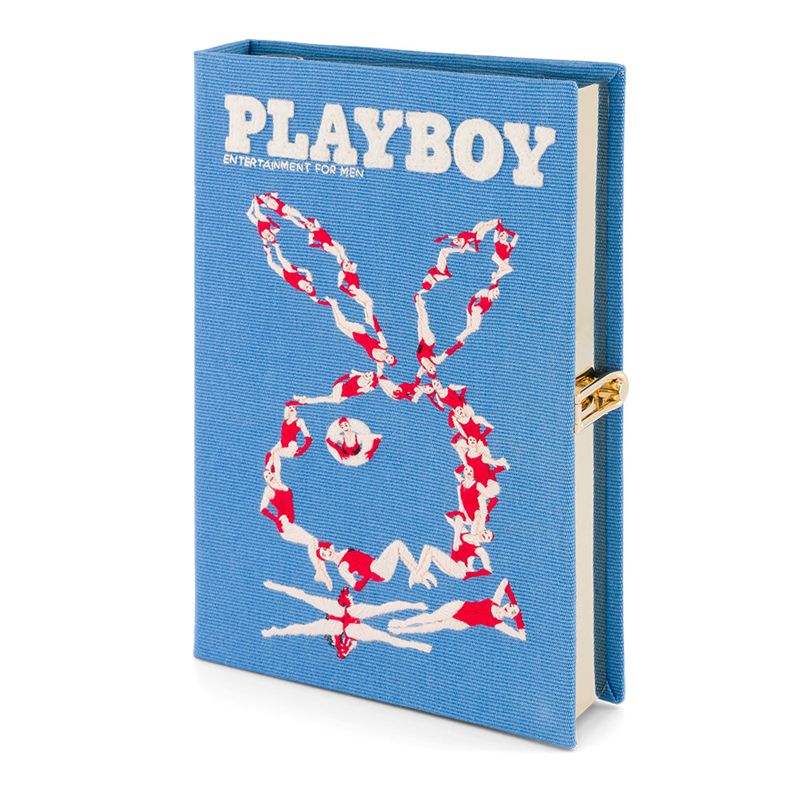 Borse A Mano Playboy Olympia Le-Tan July-August 2013 Cover Clutch Donna Blu | 56289WKYU