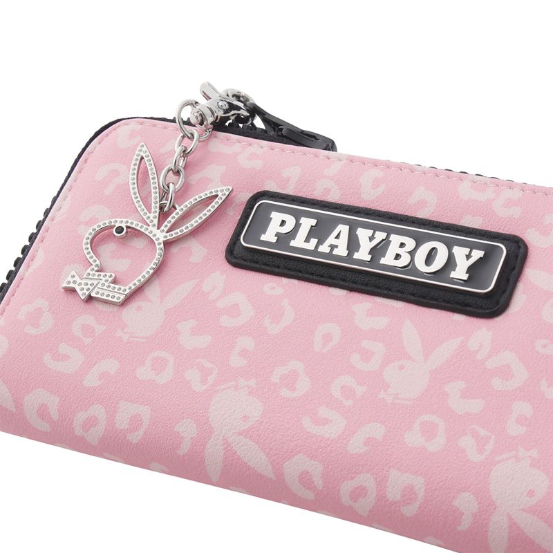 Borse A Mano Playboy Pink Cheetah Zip Wallet Donna Rosa | 79501YONK