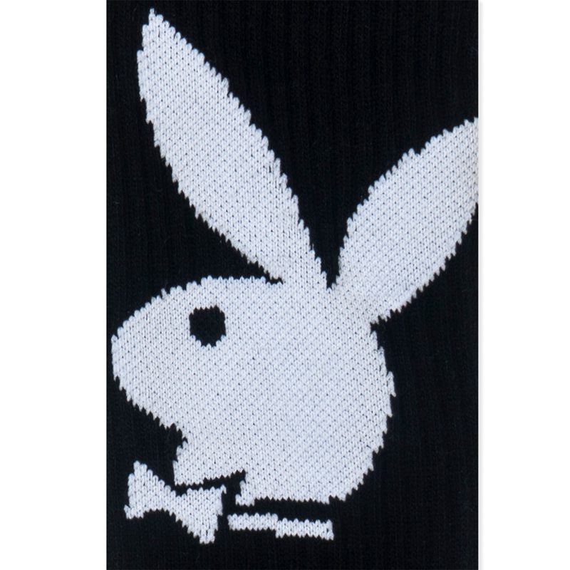 Calzini Playboy Bunny Crew Uomo Nere | 04136QRAK