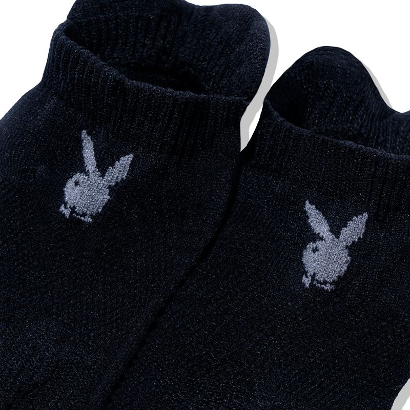 Calzini Playboy Corta Rabbit Head Ginnastica Uomo Nere | 71985LJFU