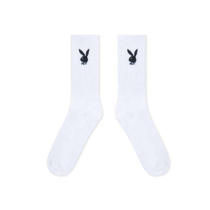 Calzini Playboy Crew Uomo Bianche | 47508KXTY