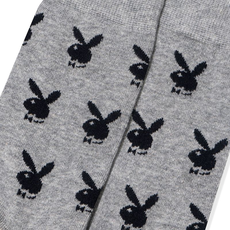 Calzini Playboy Repeating Rabbit Head Uomo Grigie Nere | 25703WQOH