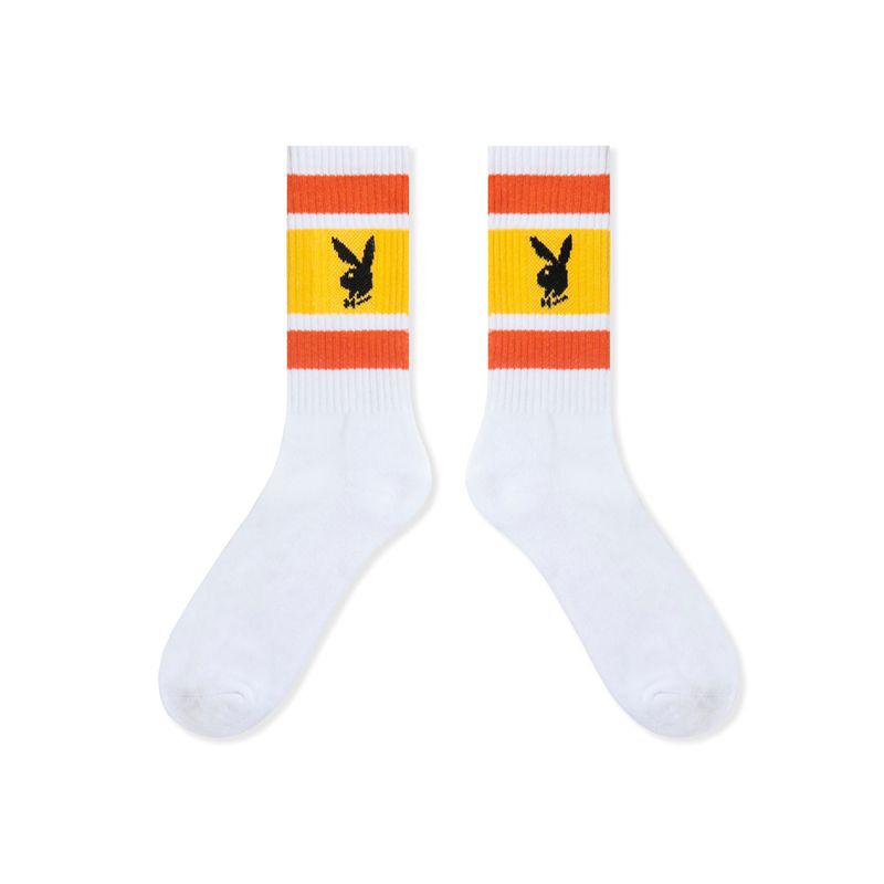 Calzini Playboy Three Pack Crew Uomo Colorate | 02437BIAN