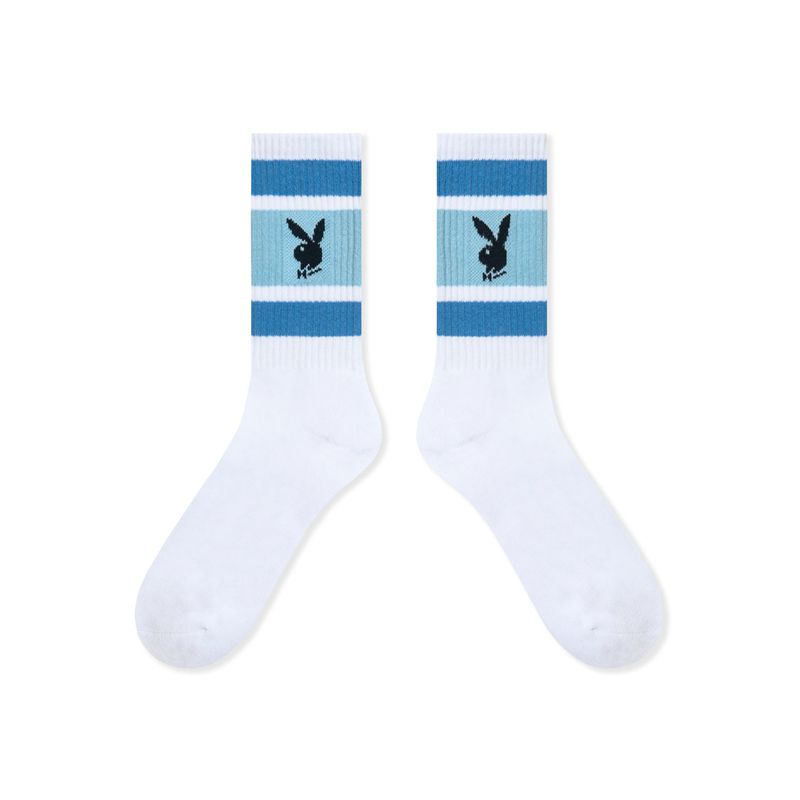 Calzini Playboy Three Pack Crew Uomo Colorate | 02437BIAN