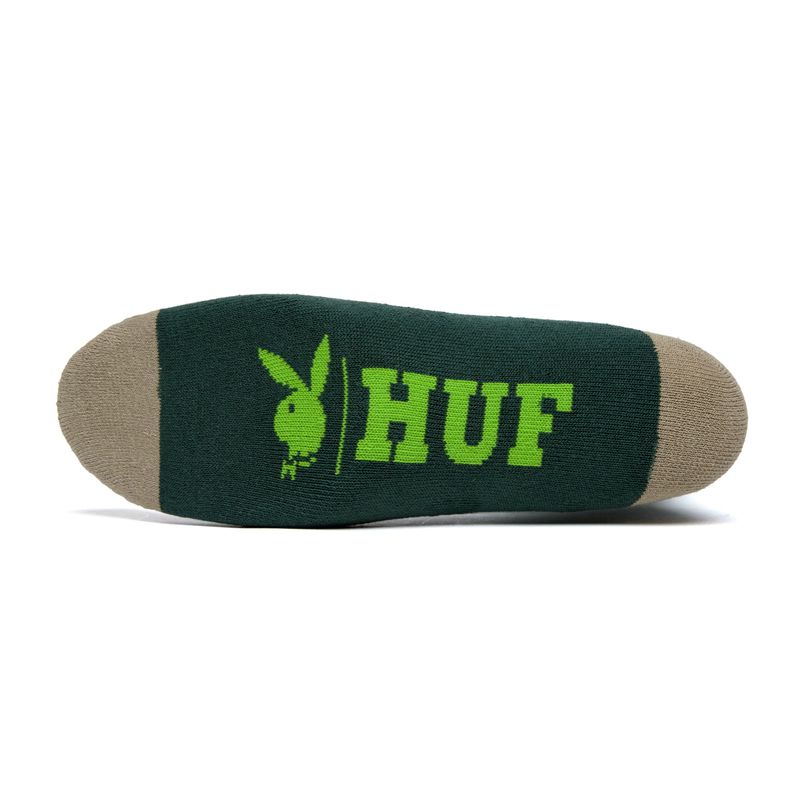 Calzini Playboy X Huf Rabbit Head Crew Uomo Nere | 95403ACON