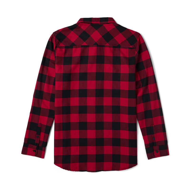 Camicie Playboy Camp Flannel Uomo Rosse Nere | 89723WHTU