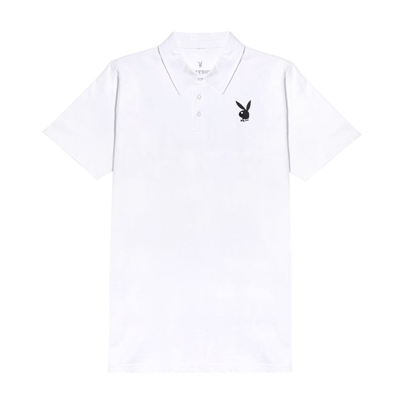 Camicie Playboy Classiche Rabbit Head Polo Uomo Nere | 74892FOYU