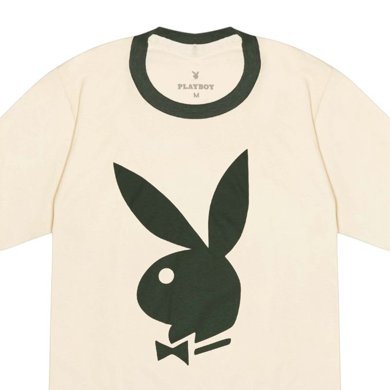 Camicie Playboy Classiche Ringer Uomo Crema Verdi | 87412HIYU