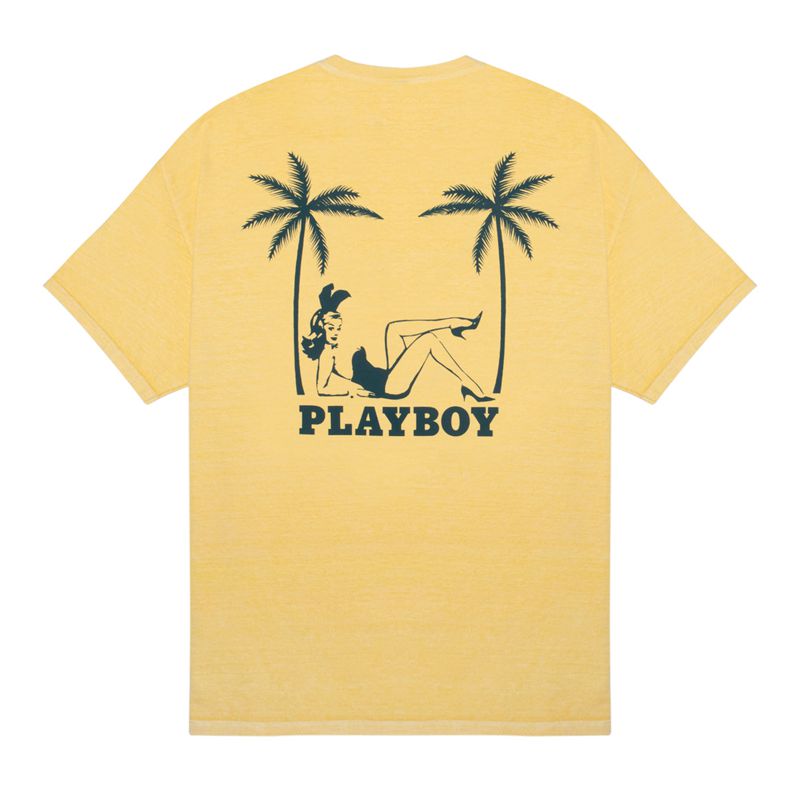 Camicie Playboy Crest Uomo Gialle | 87246KFBI