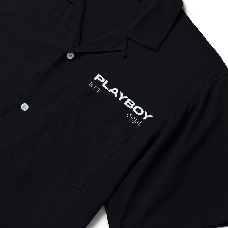 Camicie Playboy Cyber Shop Camp Uomo Nere | 86437BYZR