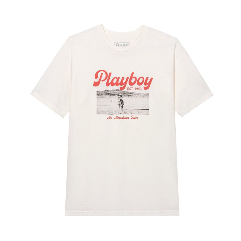 Camicie Playboy Desperado American Icon Uomo Bianche | 92810GFNA