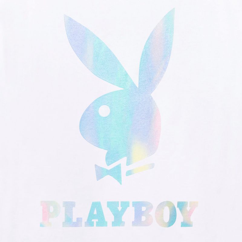 Camicie Playboy Holographic Logo Uomo Bianche | 31842MAJE