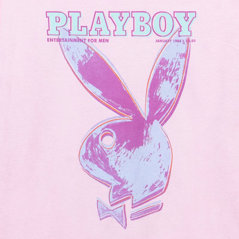 Camicie Playboy January 1986 Andy Warhol Cover Long Sleeve Uomo Rosa | 48293TBIQ