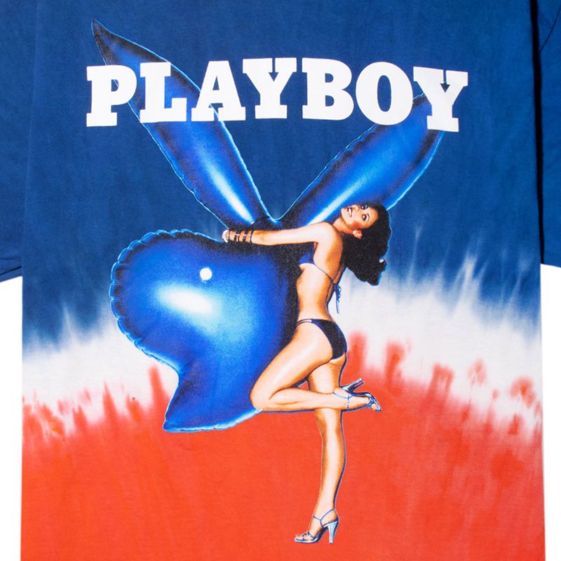 Camicie Playboy July 1977 Cover Tie Dye Uomo Blu Bianche Rosse | 73982KJVG