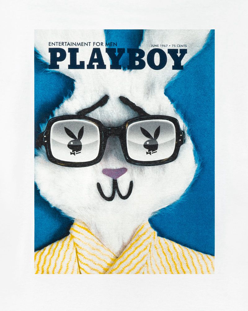 Camicie Playboy June 1967 Cover Pocket Uomo Bianche | 43567QRTI