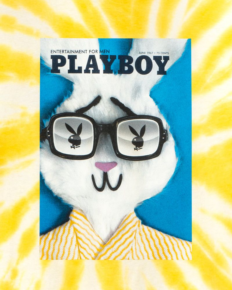 Camicie Playboy June 1967 Cover Tie-Dye Uomo Gialle | 01739UDPB