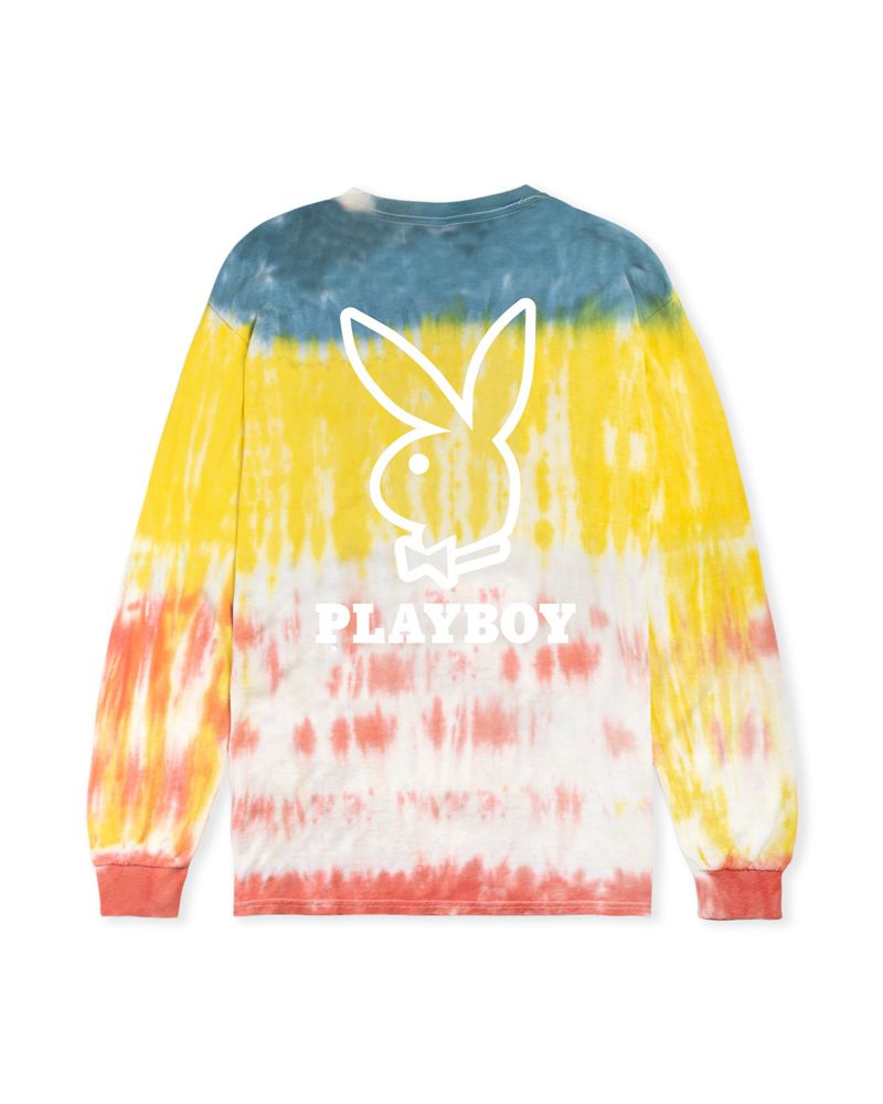 Camicie Playboy Logo Long Sleeve Uomo Gialle | 10529KXEJ