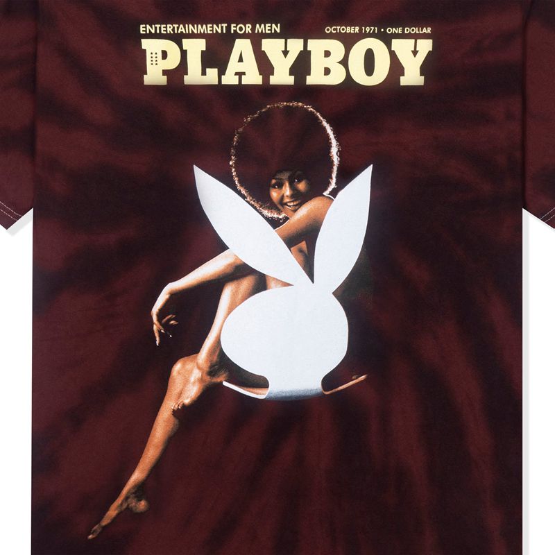 Camicie Playboy October 1971 Darine Stern Cover Tie Dye Uomo Nere | 37089TKVL