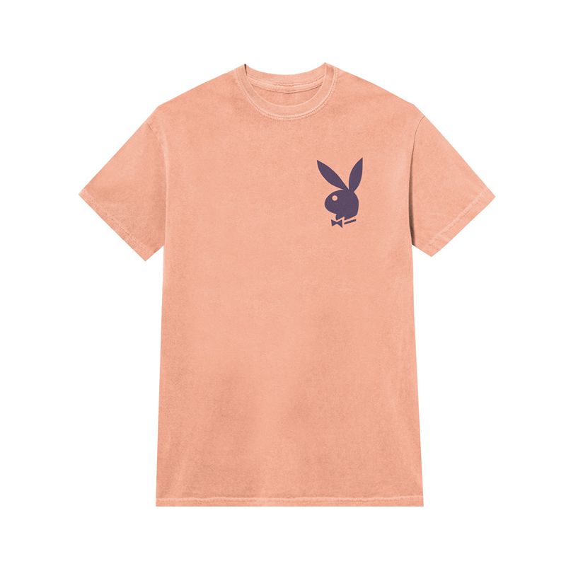 Camicie Playboy Peach Graphic Uomo Rosa Viola | 42560CDJX