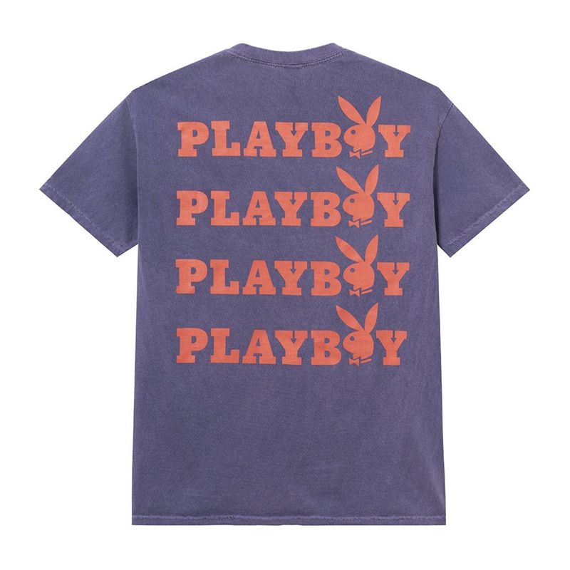 Camicie Playboy Purple Graphic Uomo Viola | 30514BZML