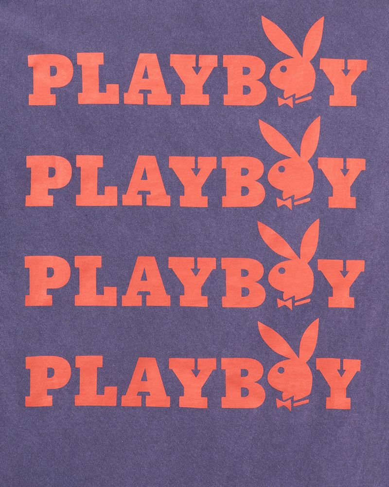 Camicie Playboy Purple Graphic Uomo Viola | 30514BZML