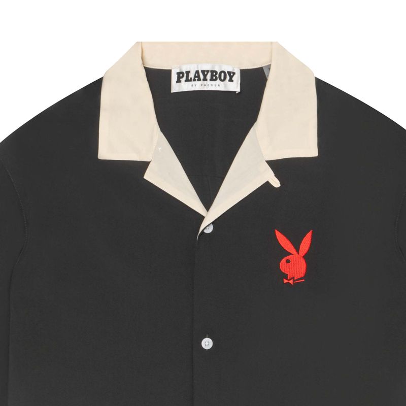 Camicie Playboy Retreat Uomo Nere | 21943ILWU