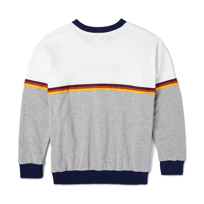 Camicie Playboy Roadtrip Striped Sweat Uomo Bianche Grigie | 19374VLJD