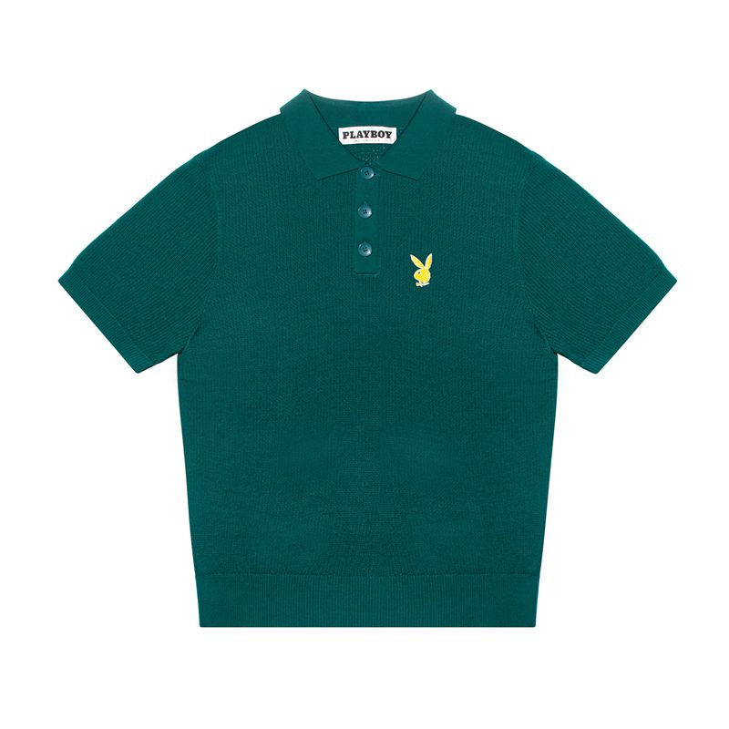 Camicie Playboy Time Off Polo Uomo Verde Acqua | 05824YNIK