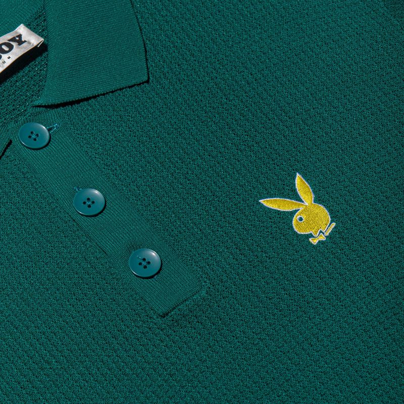 Camicie Playboy Time Off Polo Uomo Verde Acqua | 05824YNIK