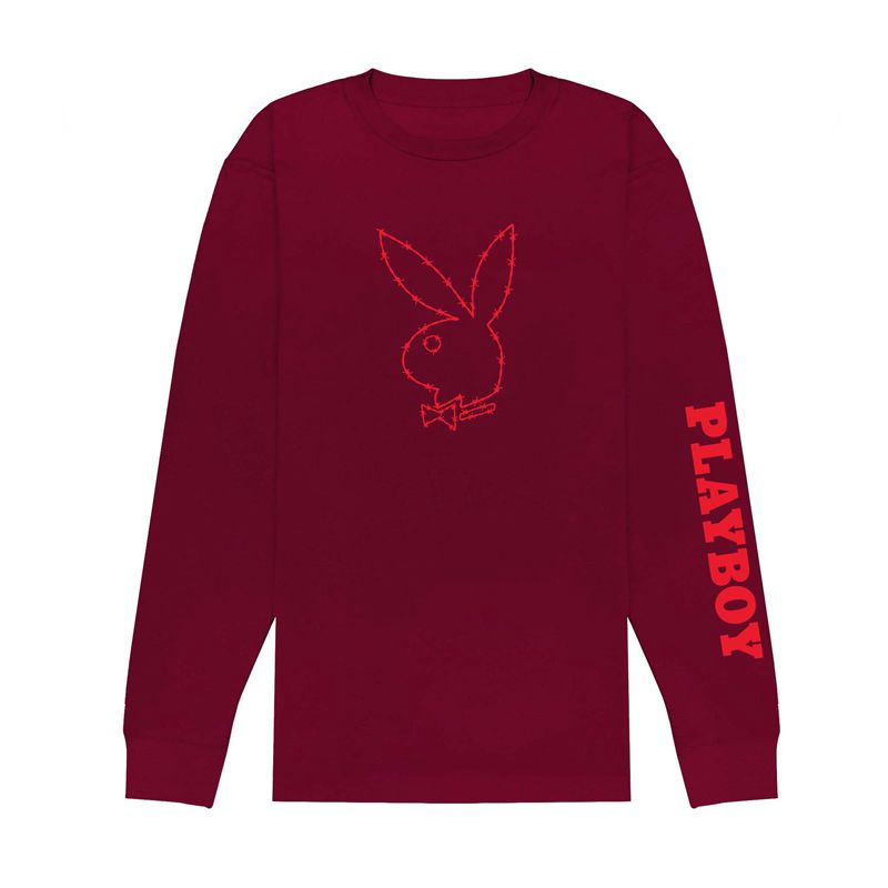 Camicie Playboy Tough Love Rabbit Head Long Sleeve Uomo Nere | 97402RKJW