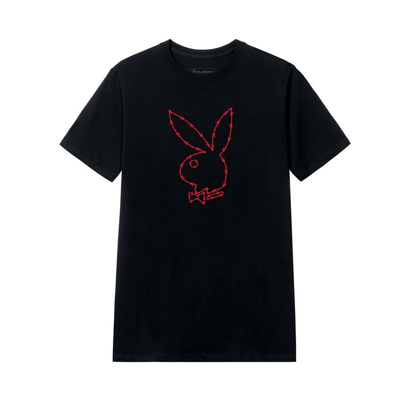 Camicie Playboy Tough Love Rabbit Head Uomo Nere | 21073TXZQ