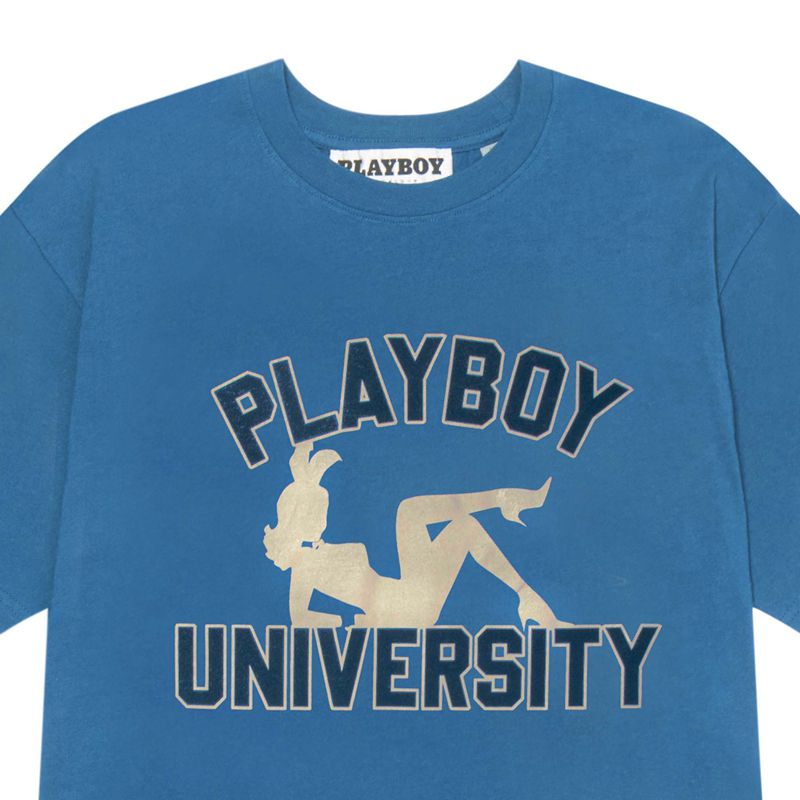 Camicie Playboy University Uomo Blu | 69102GKST