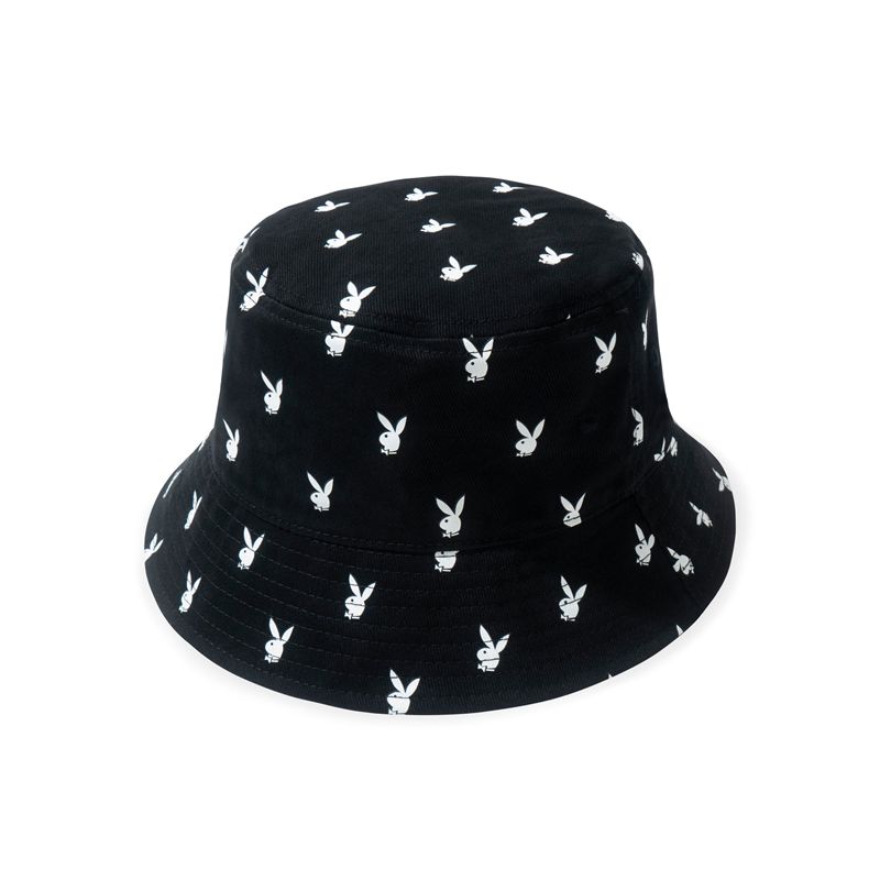 Cappelli Playboy All-Over Rabbit Head Bucket Uomo Nere | 43286IRGE