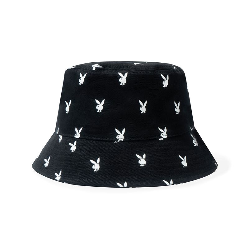 Cappelli Playboy All-Over Rabbit Head Bucket Uomo Nere | 43286IRGE