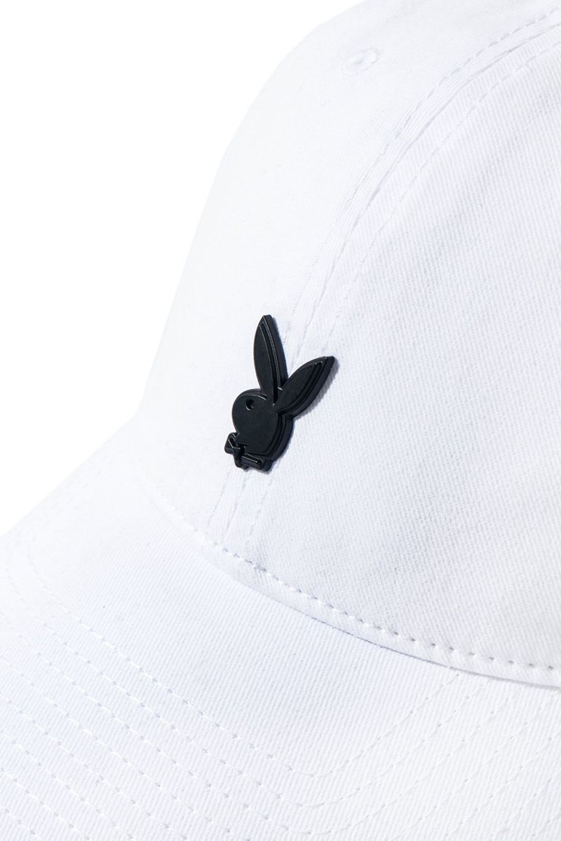 Cappelli Playboy Metal Rabbit Head Pin Dad Donna Bianche | 30478WZLP