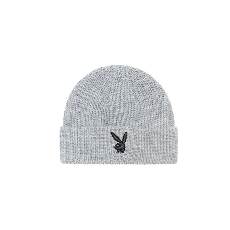 Cappelli Playboy Rabbit Head Knit Beanie Uomo Nere Bianche | 65170NJBX