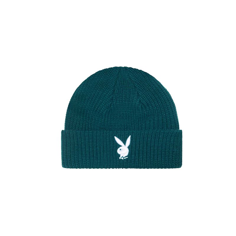 Cappelli Playboy Rabbit Head Knit Beanie Uomo Nere Bianche | 65170NJBX