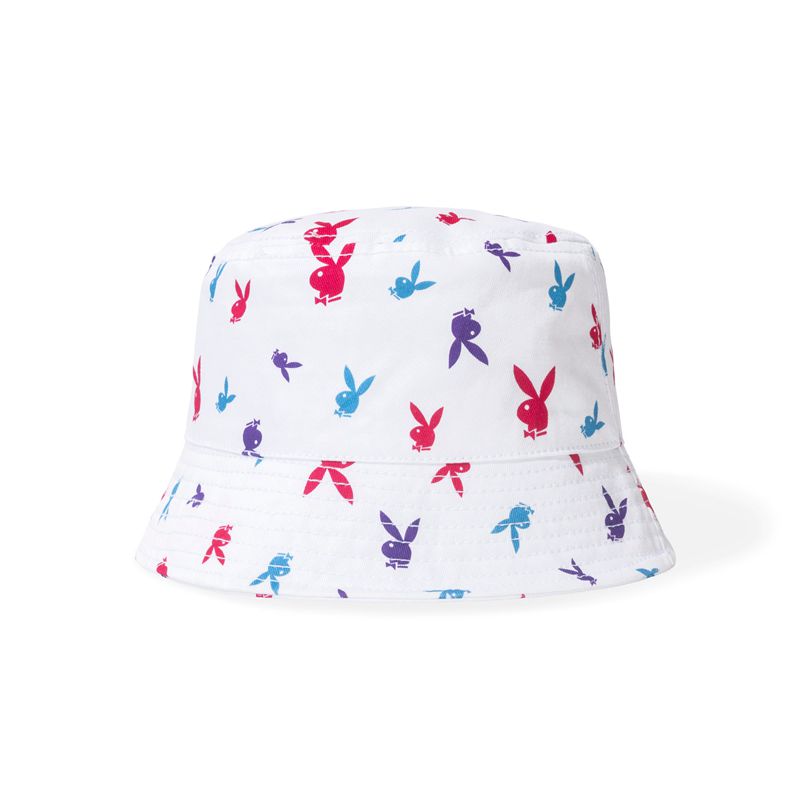 Cappelli Playboy Repeating Rabbit Head Colorful Bucket Uomo Colorate | 03457ESHC