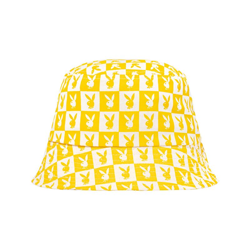 Cappelli Playboy Tile Print Bucket Donna Nere | 36780GBRL