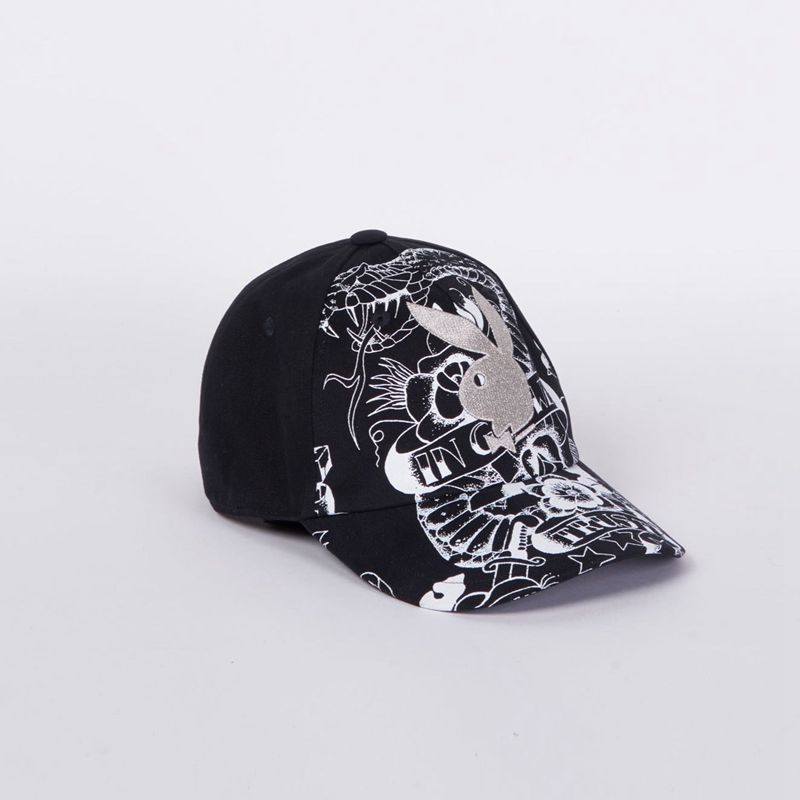 Cappelli Playboy X John Richmond Cap Uomo Nere | 40879TYHZ