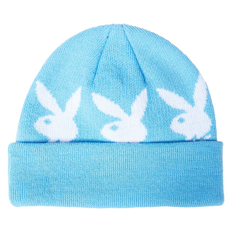 Cappelli Playboy X Pleasures Jacquard Bunny Beanie Uomo Blu | 56831OSIK