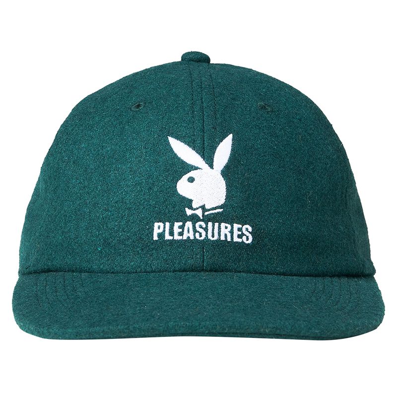 Cappelli Playboy X Pleasures Wool Strapback Uomo Forest | 64859MKAN